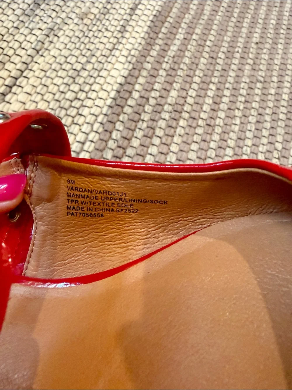 Madden Girl Red Patent Pointed-Toe Buckle Flats